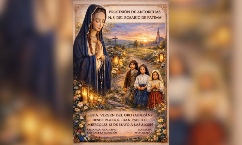 Este miércoles se celebra en la bda. Virgen del Oro la procesión de la Virgen de Fátima