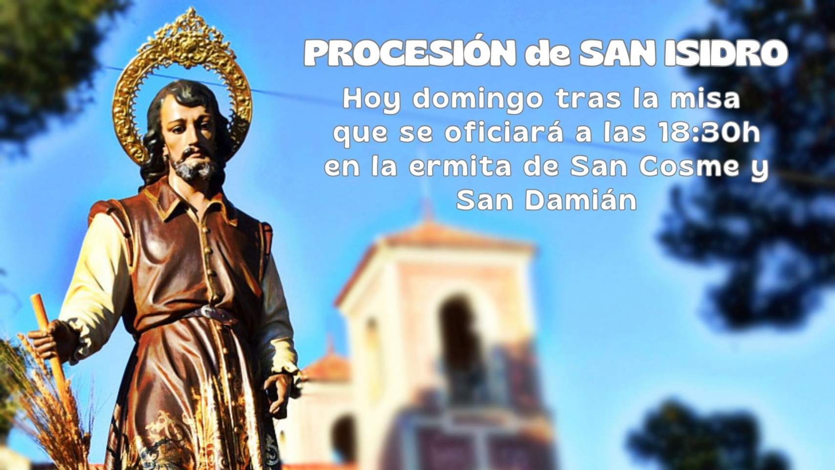 La Hermandad de San Isidro Labrador y su imagen titular desfilan esta tarde en Abarán