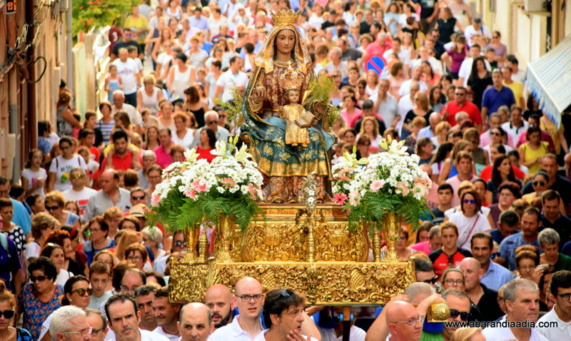Mañana domingo tendrá lugar la bajada de la patrona de Abarán desde su santuario