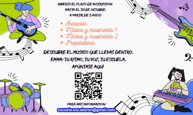 La EMMA abre la matrícula para niños de 3 a 7 años hasta el 30 de octubre