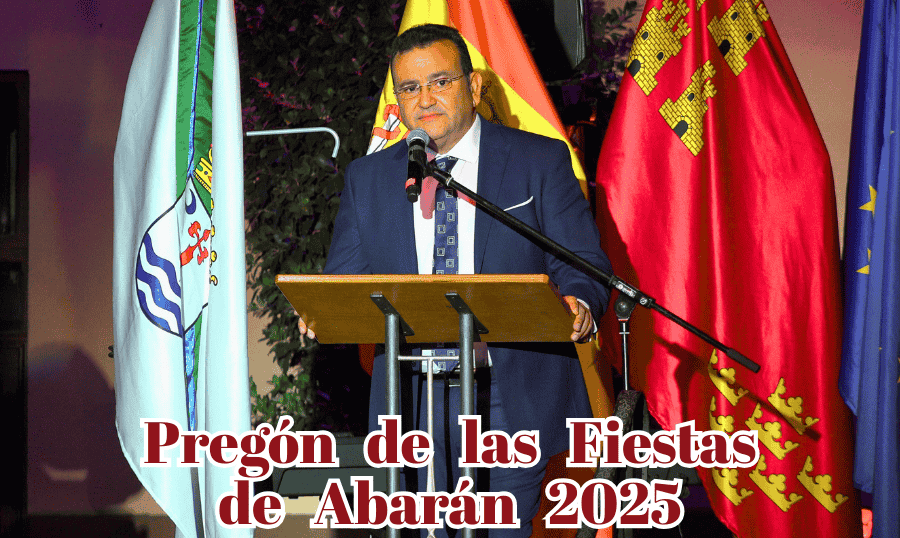 José Antonio Pascual pregona las Fiestas 2025 con una declaración de amor a Abarán