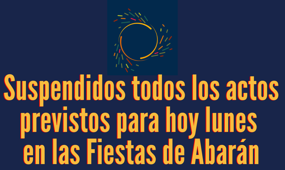 La previsión de la AEMET lleva a suspender todos los actos festivos de hoy en Abarán