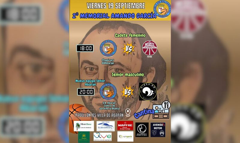 La Escuela de Baloncesto de Abarán celebra este viernes el 'II Memorial Amando García'
