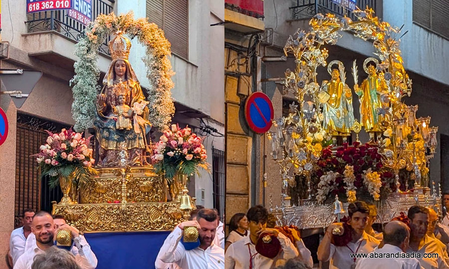 Abarán vivió ayer una de sus procesiones más participativas en honor a los patronos