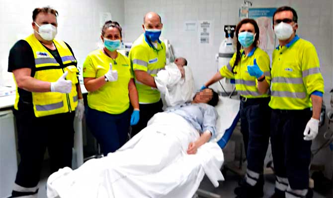 Equipo m&eacute;dico del SUAP de Abar&aacute;n