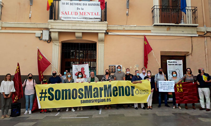 Integrantes de Somos Región hoy en Abarán