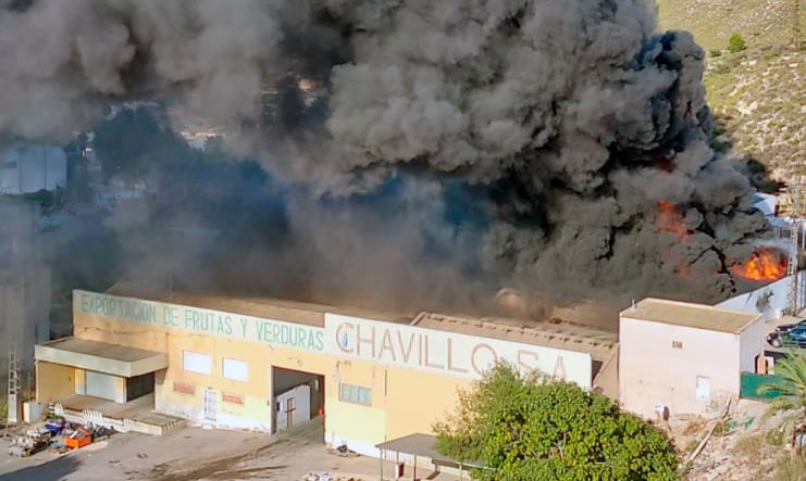 Imagen del incendio