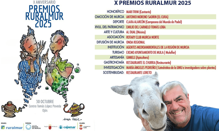 Antonio Moreno ‘El Cura', será galardonado en la X edición de los Premios Ruralmur