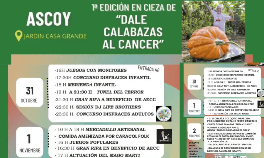 La solidaridad se expande con la primera edición de 'Dale calabazas al Cáncer' en Cieza