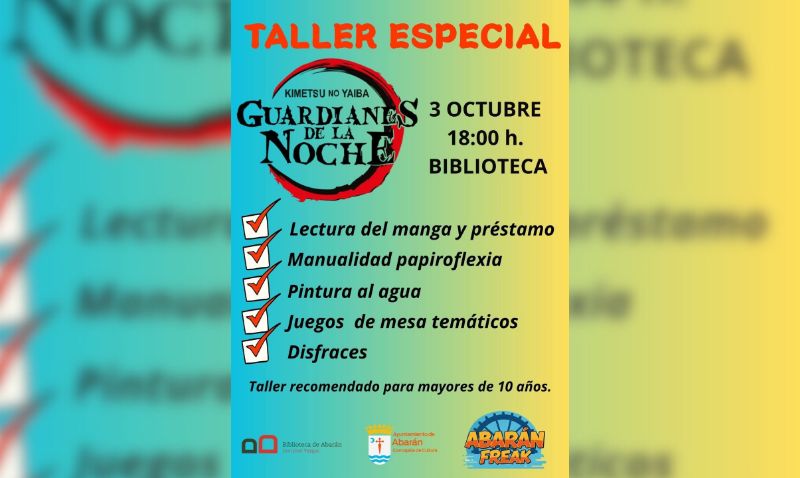 La Biblioteca de Abarán organiza un taller inspirado en ‘Guardianes de la Noche’