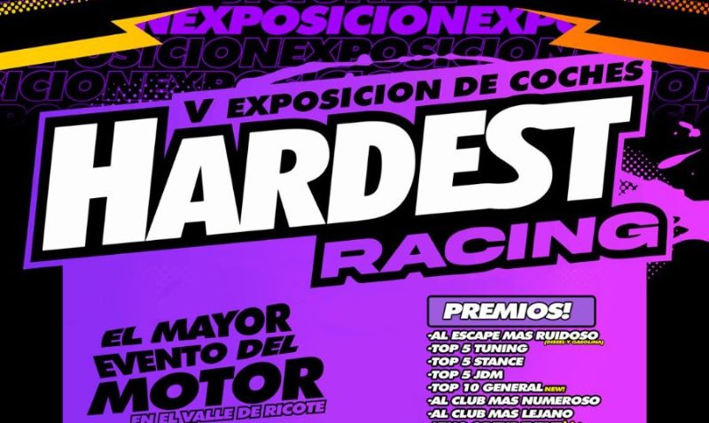 El motor rugirá en Abarán con la IV Exposición Hardest Racing
