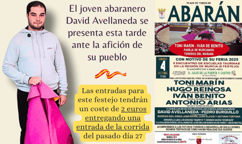Abarán acoge esta tarde el II Encuentro de Escuelas Taurinas de la Región de Murcia