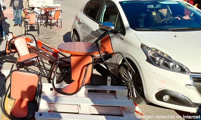 As&iacute; quedaba la zona tras el suceso