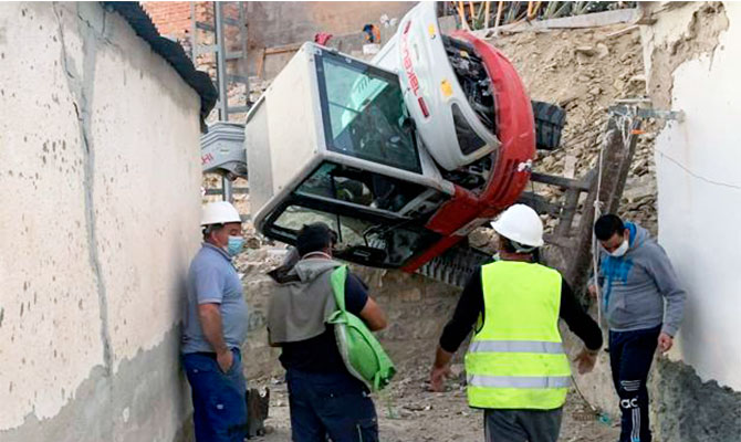 Imagen del lugar del accidente. Imagen: Claudio Caballero