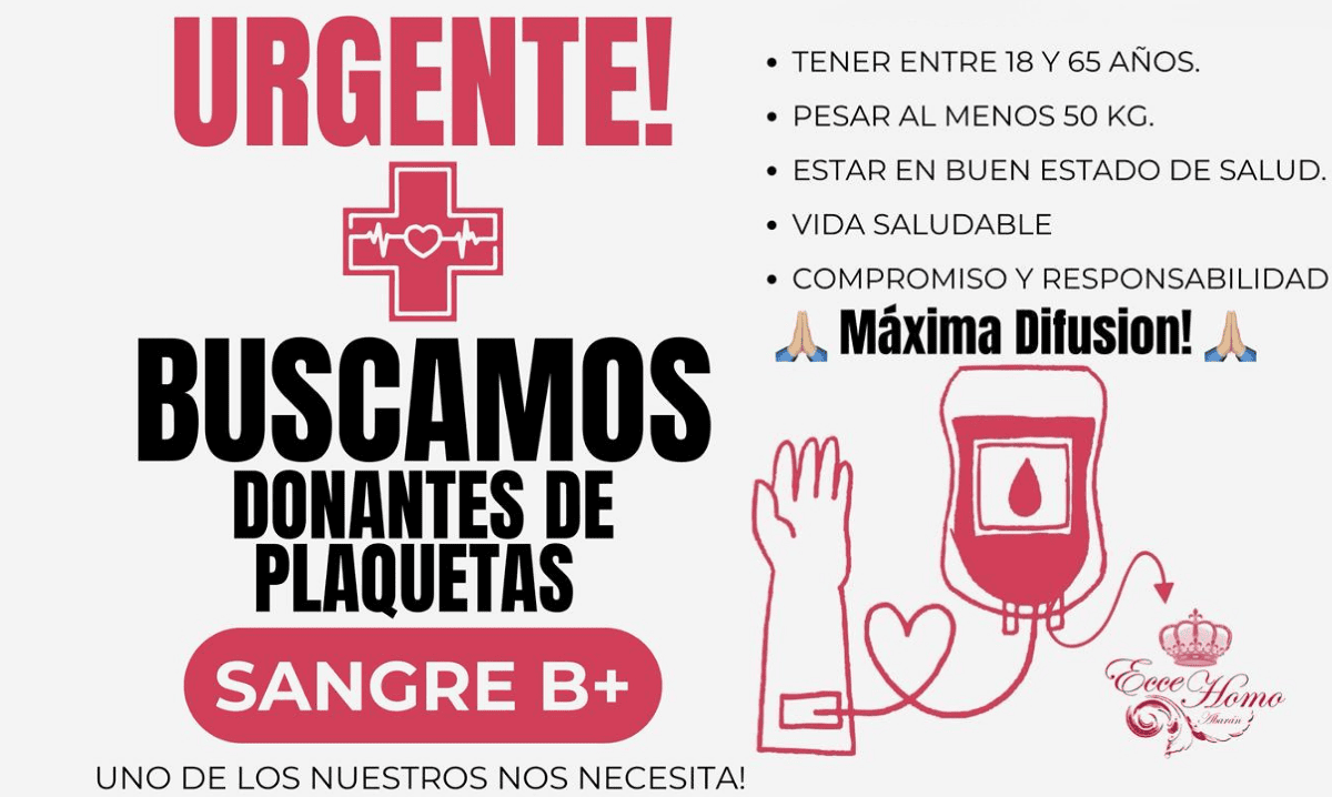 Solidaridad en tiempos difíciles: se necesitan donantes de sangre del tipo B