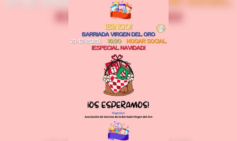 Nuevo bingo solidario en la barriada Virgen del Oro para impulsar sus fiestas de 2026
