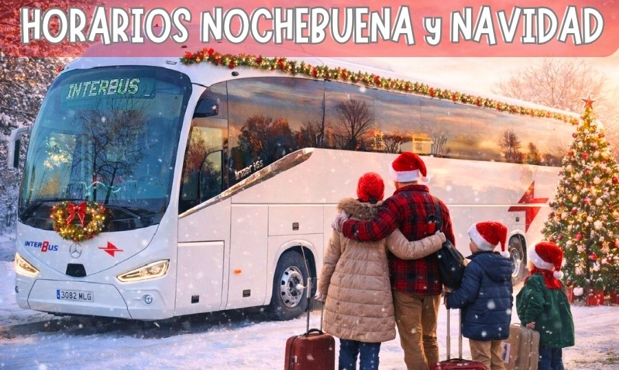 Horario especial de la línea de autobús Abarán-Murcia en Nochebuena y Navidad