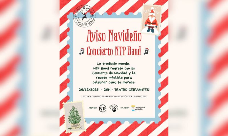 NTP Band vuelve al teatro Cervantes con su tradicional concierto navideño solidario
