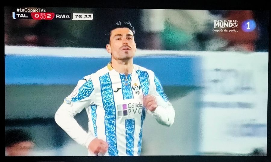 El abaranero Arturo Molina vive uno de sus sueños con el Talavera frente al Real Madrid