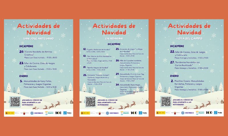 Completa programación de 'Actividades de Navidad' en Abarán y pedanías