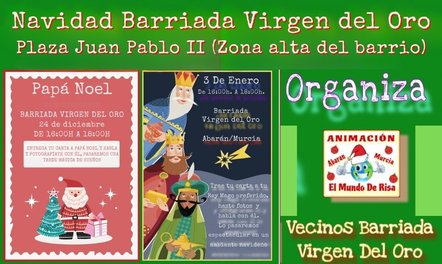 Los vecinos de la Barriada Virgen del Oro vivirán hoy una tarde mágica con Papá Noel
