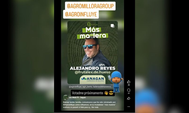 El abaranero Lex Maki, finalista en los premios nacionales Agroinfluye