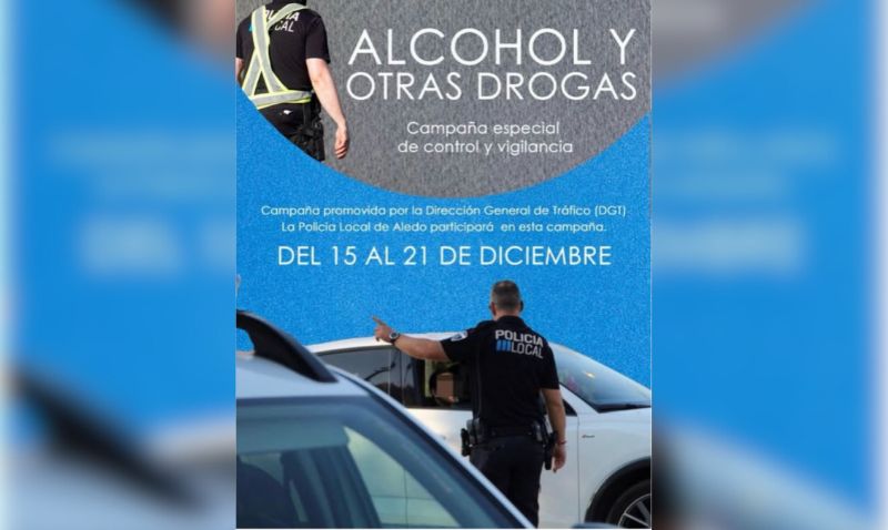 Abarán refuerza los controles de alcohol y drogas del 15 al 21 de diciembre