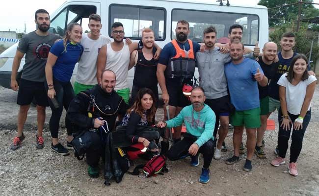 Algunos de l@s voluntari@s que participaron en este rescate