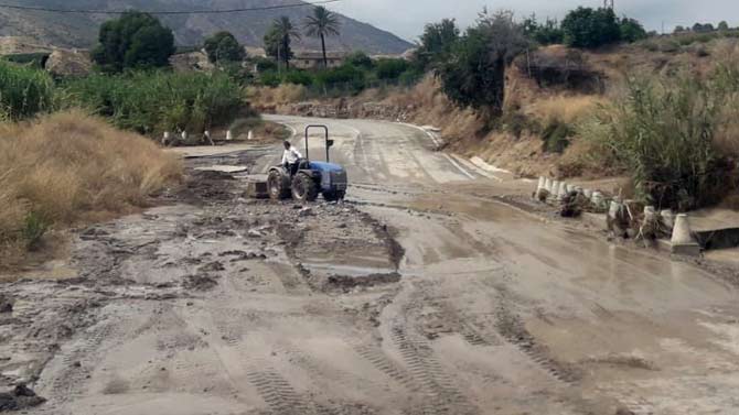 Trabajos en la zona esta mañana