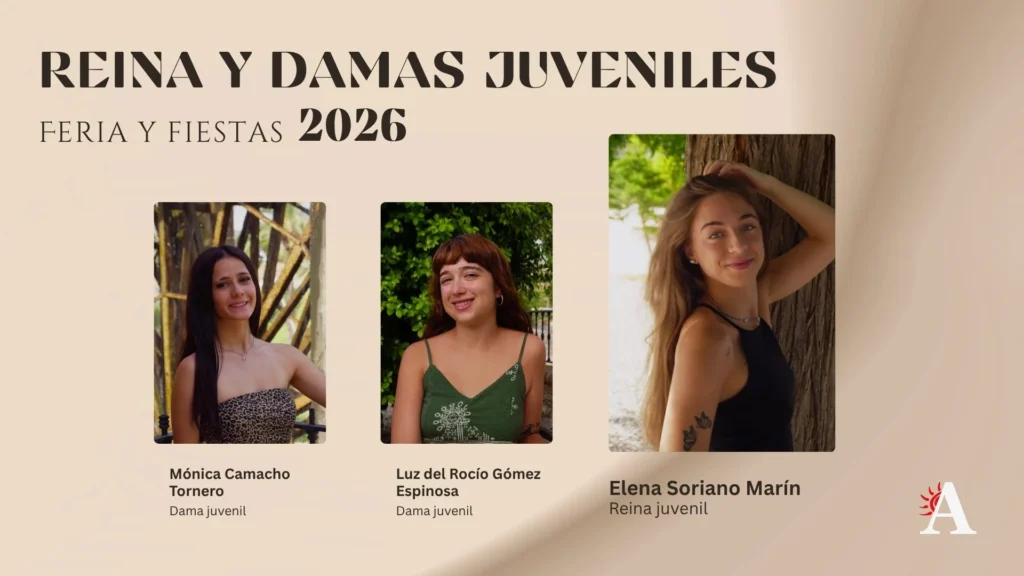 Reina y damas juveniles abaran
